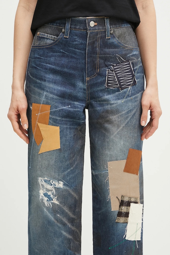 Andersson Bell jeans Patchwork Printed Denim Trompe L`Oeil apa789u
