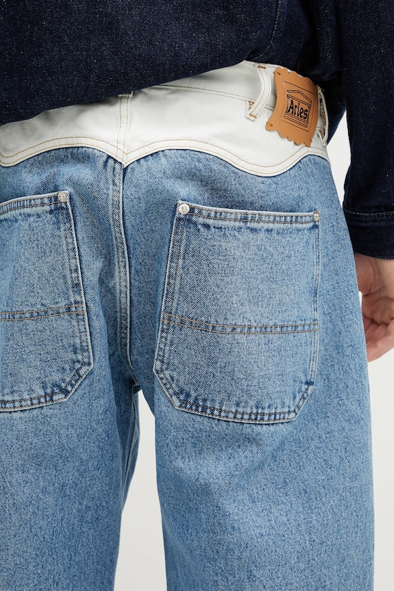 Aries jeans Patchwork Western Carpenter Jeans AR3030503