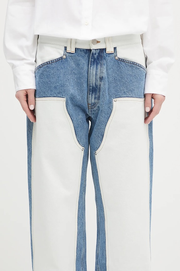 Aries jeans Patchwork Western Carpenter Jeans AR3030503