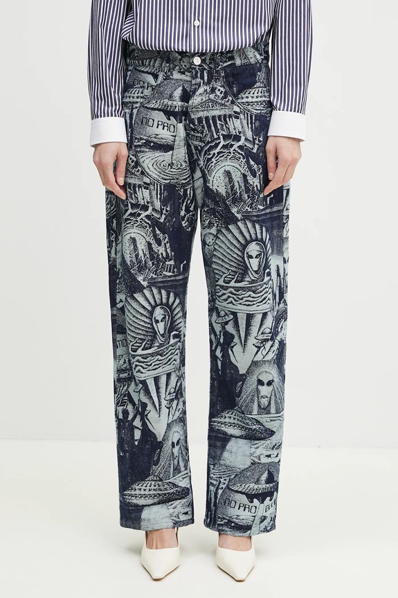 Джинси No Problemo Apocalypse Jacquard Bagi Jean NP3020203 блакитний SS25
