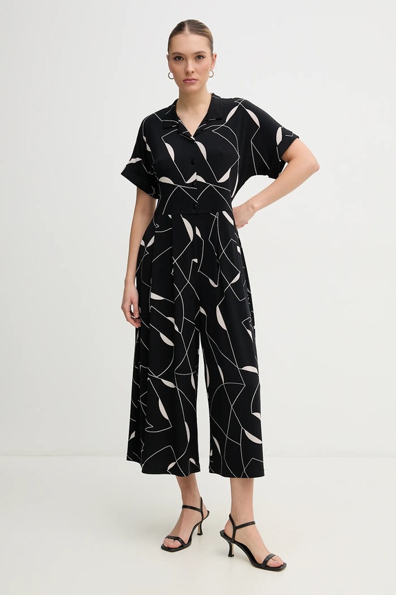 Joseph Ribkoff tuta elegante tessuto elasticizzato nero 251195