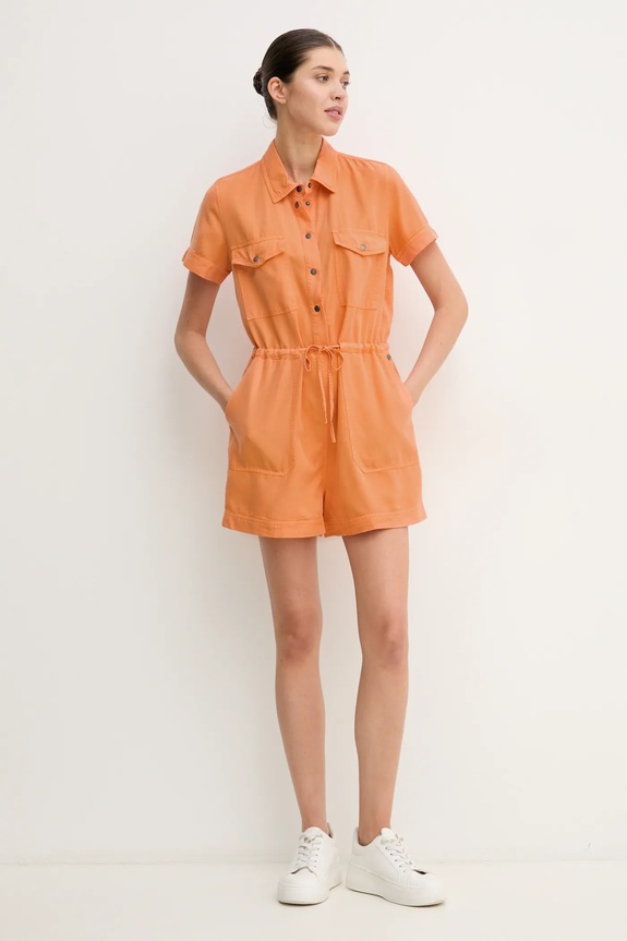Pepe Jeans kombinezon EDMEE PL230511 pomarańczowy SS25