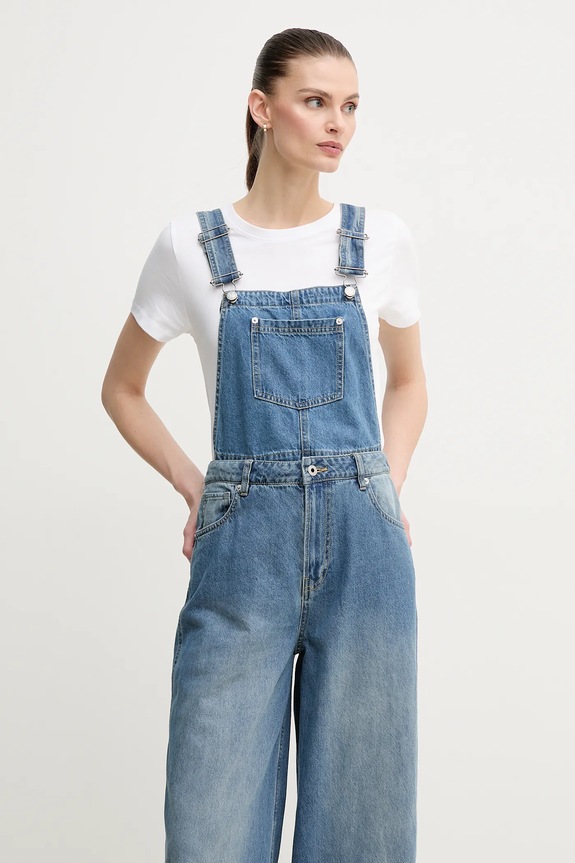Pepe Jeans ogrodniczki jeansowe SABRINA PL230515 niebieski