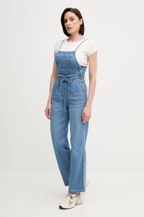 Pepe Jeans kantáros farmernadrág JANICE PL230519 kék SS25