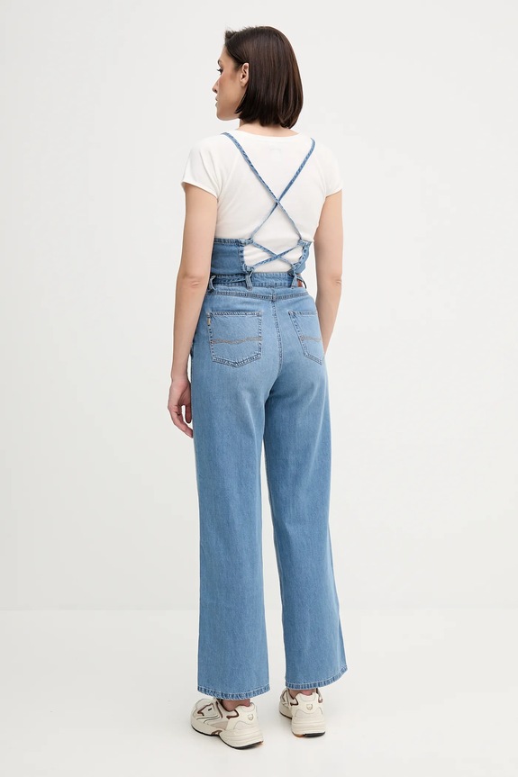 Ruházat Pepe Jeans kantáros farmernadrág JANICE PL230519 kék