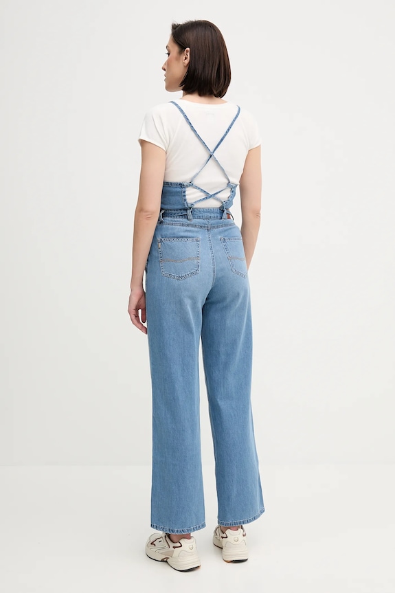 Ruházat Pepe Jeans kantáros farmernadrág JANICE PL230519 kék