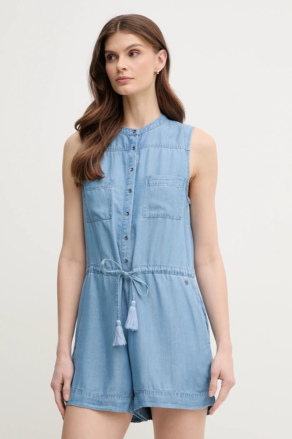 Pepe Jeans kezeslábas EDMEES gombolós kék PL230524