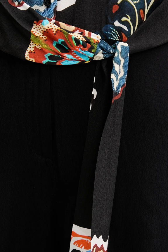 Desigual tuta elegante PAISLEY LACROIX 25SWPW20 nero