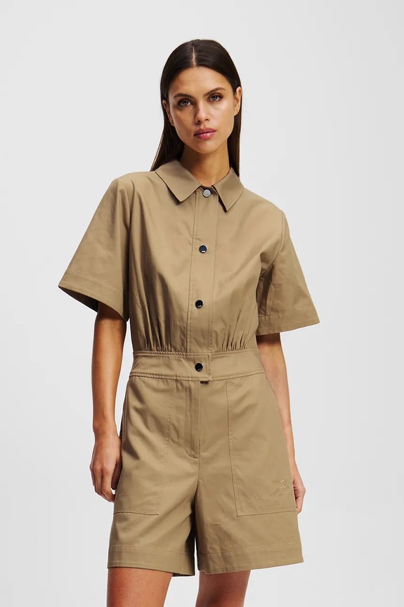 Ολόσωμη φόρμα Karl Lagerfeld casual καφέ A2W13013