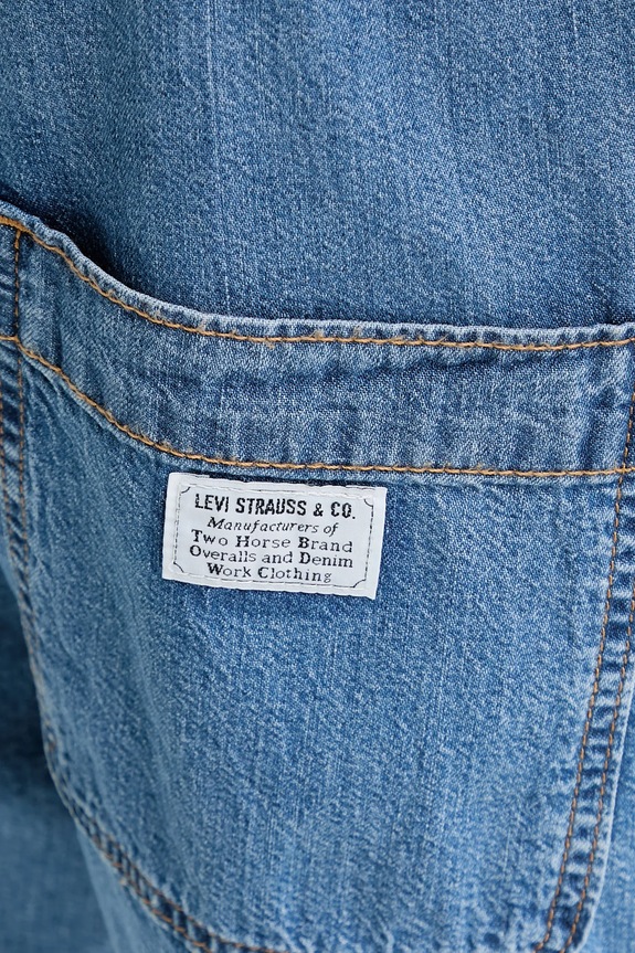 Ολόσωμη φόρμα τζιν Levi's SS SURPLUS ROMPER 001WI μπλε