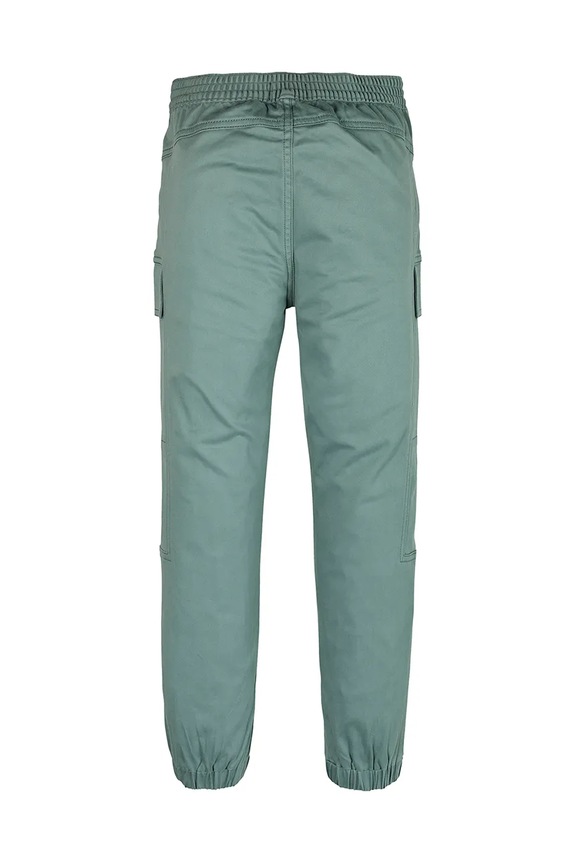 Chłopiec Calvin Klein Jeans spodnie dziecięce ESSENTIAL WOVEN CARGO IB0IB02270.PPYA turkusowy
