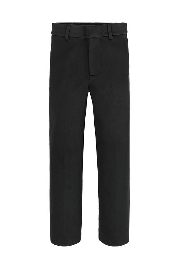 Calvin Klein Jeans pantaloni per bambini TAILORED PUNTO IB0IB02341.PPYA nero SS25