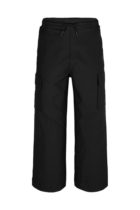 Dječji donji dio trenirke Calvin Klein Jeans DRY KNIT SKATER IB0IB02344.PPYA crna SS25