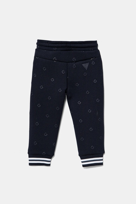 Guess spodnie dresowe dziecięce N5RQ12.KAZQ2.PPYA granatowy SS25