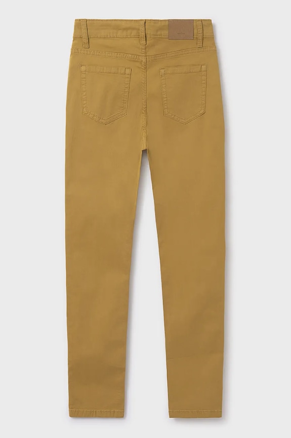 Mayoral spodnie dziecięce slim fit basic 520.7D.Junior.PPYA żółty SS25