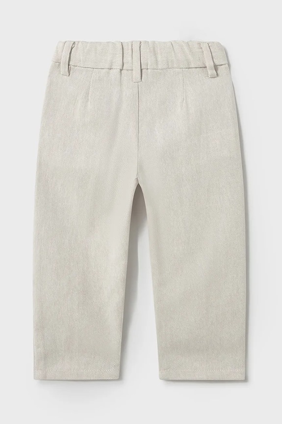 Mayoral pantaloni din bumbac pentru bebeluși 1576.3A.Baby.PPYA bej SS25
