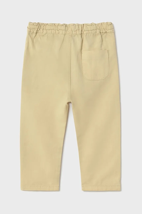 Mayoral pantaloni cu amestec de in pentru copii relaxed fit 1580.3E.Baby.PPYA verde SS25