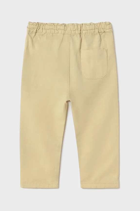 Mayoral pantaloni cu amestec de in pentru copii relaxed fit 1580.3E.Baby.PPYA verde SS25