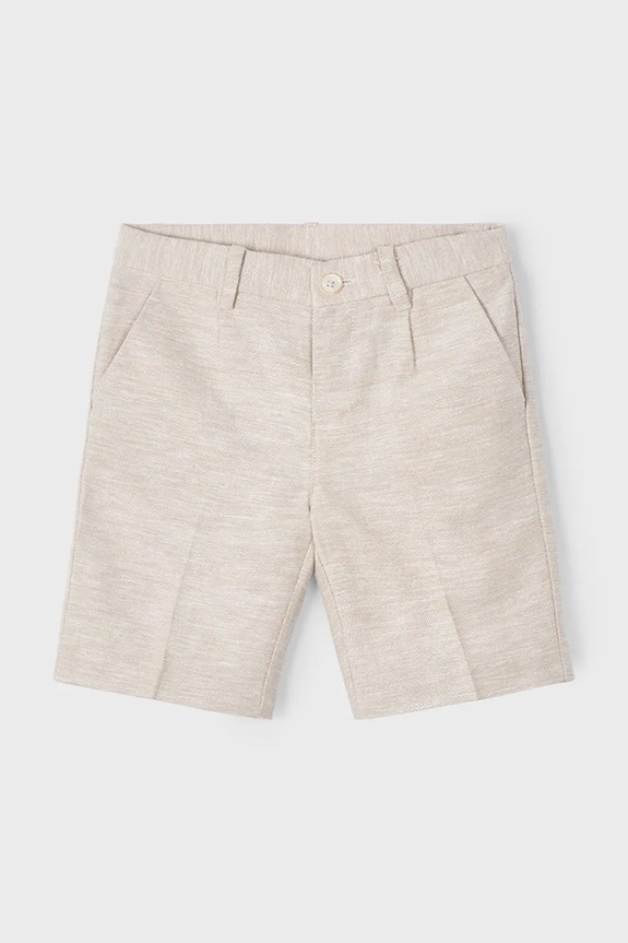 Παντελόνι με λινό μείγμα για παιδιά Mayoral 3217.5A.Mini.PPYA μπεζ SS25