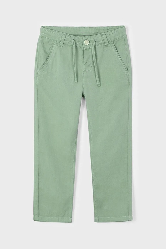 Mayoral pantaloni con aggiunta di lino bambino/a maglia verde 3568.5E.Mini.PPYA