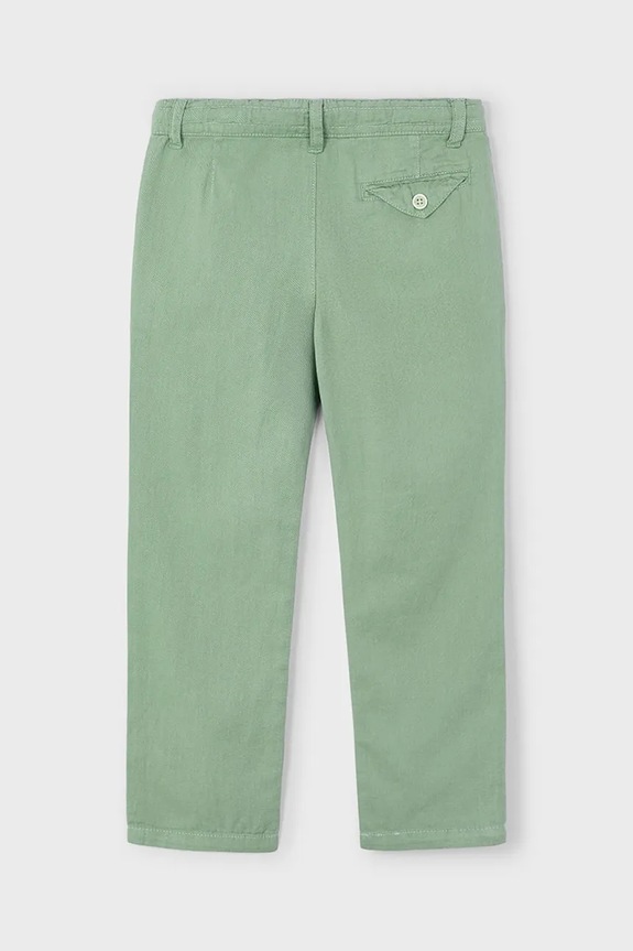 Mayoral pantaloni con aggiunta di lino bambino/a 3568.5E.Mini.PPYA verde SS25