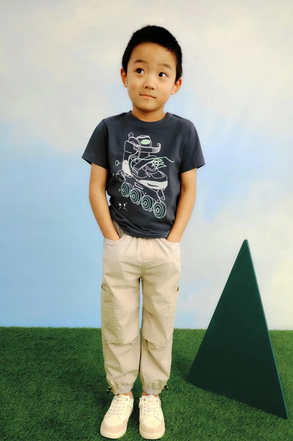 Mayoral pantaloni per bambini tessuto elasticizzato grigio 3569.5F.Mini.PPYA