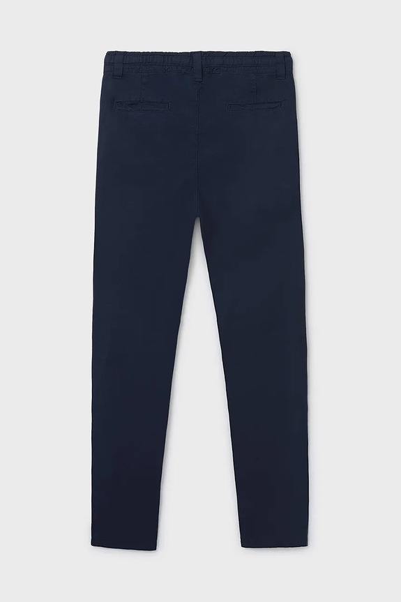 Mayoral pantaloni de bumbac pentru copii relaxed fit 6525.7C.Junior.PPYA bleumarin SS25