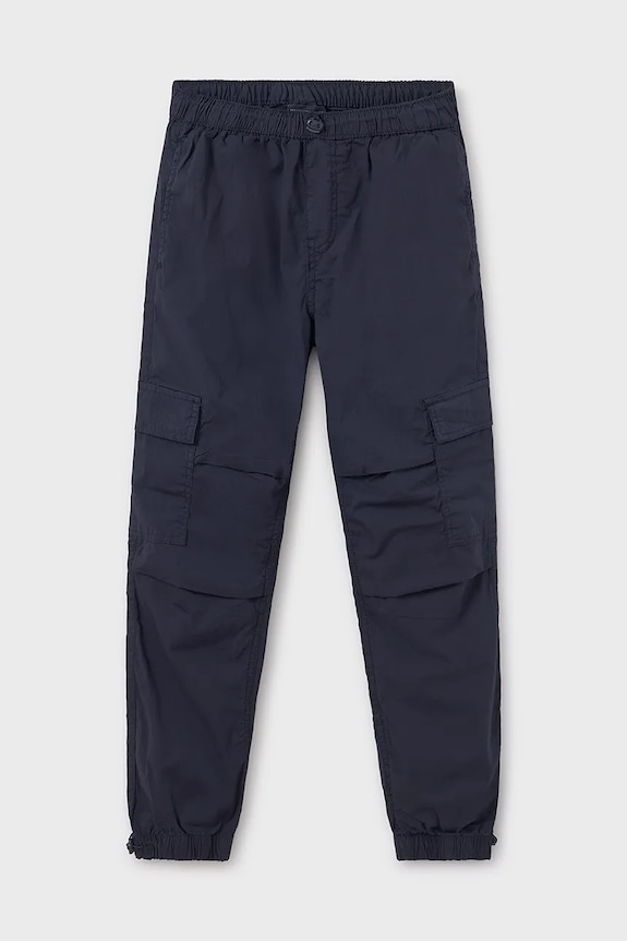 Mayoral pantaloni de trening pentru copii cargo 6529.7F.Junior.PPYA bleumarin SS25
