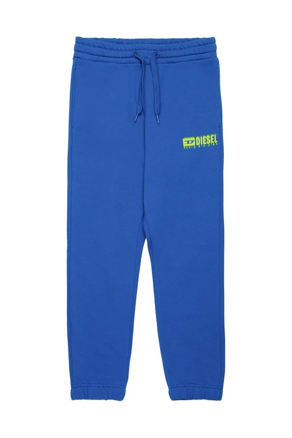 Diesel pantaloni tuta in cotone bambino/a PBASEL TROUSERS maglia blu J02316