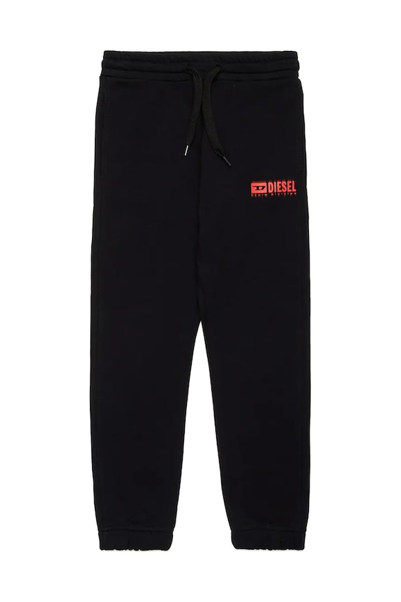 Diesel pantaloni tuta in cotone bambino/a PBASEL TROUSERS maglia nero J02316