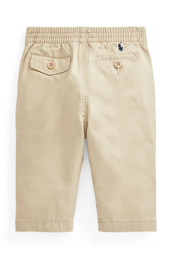 Pamučne hlače za bebe Polo Ralph Lauren 320855803001 bež SS26