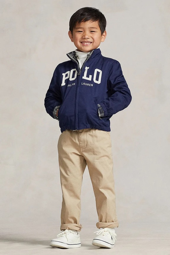 Polo Ralph Lauren spodnie bawełniane dziecięce bawełna beżowy 322855803001