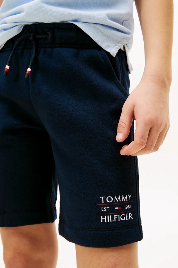 Tommy Hilfiger pantaloni copii KB0KB09559.98.122.PPYA bleumarin SS25