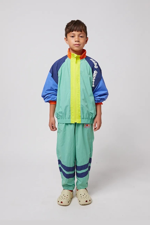 Bobo Choses pantaloni de trening pentru copii Smiling tricotaj turcoaz 125AC088