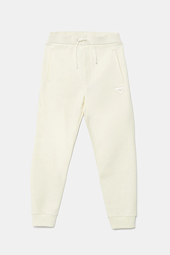 Emporio Armani spodnie dresowe dziecięce EB000354.AF13455 beżowy SS25