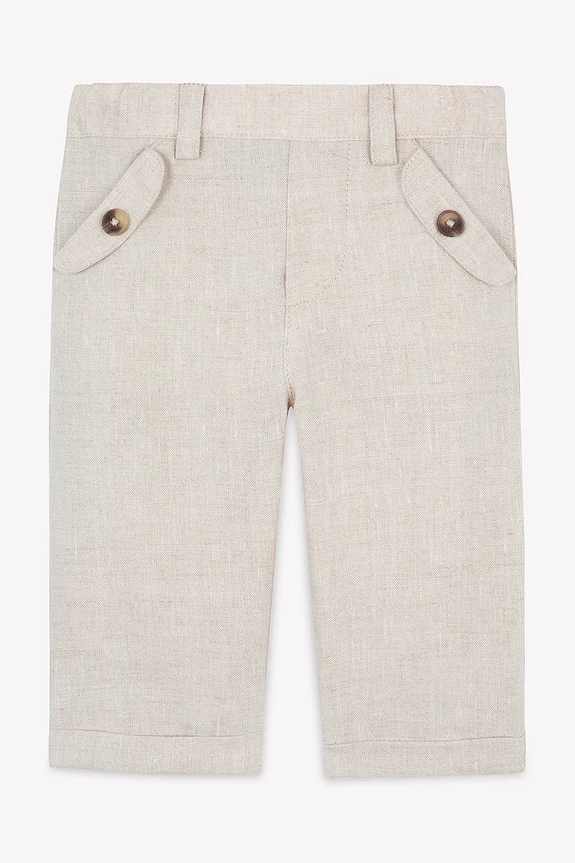 Бебешки ленен панталон Tartine et Chocolat CA22061.80.94 бежов SS25