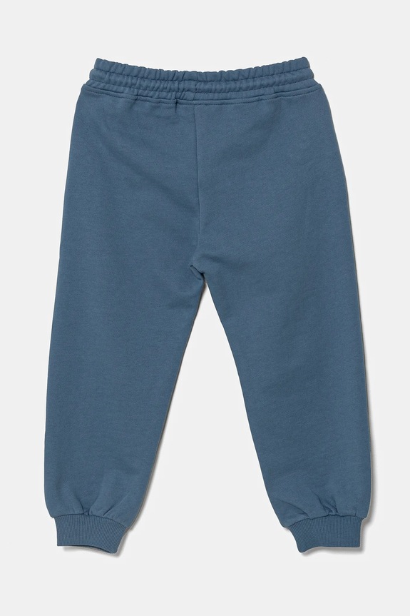 Detské bavlnené tepláky United Colors of Benetton 3UNIGF04L.P.Seasonal modrá SS25