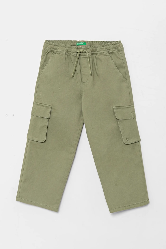 United Colors of Benetton pantaloni copii panza verde 4TCGGF02B.P.Seasonal