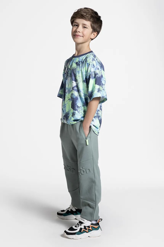 Lemon Explore pantaloni bumbac verde WL5120101ACB