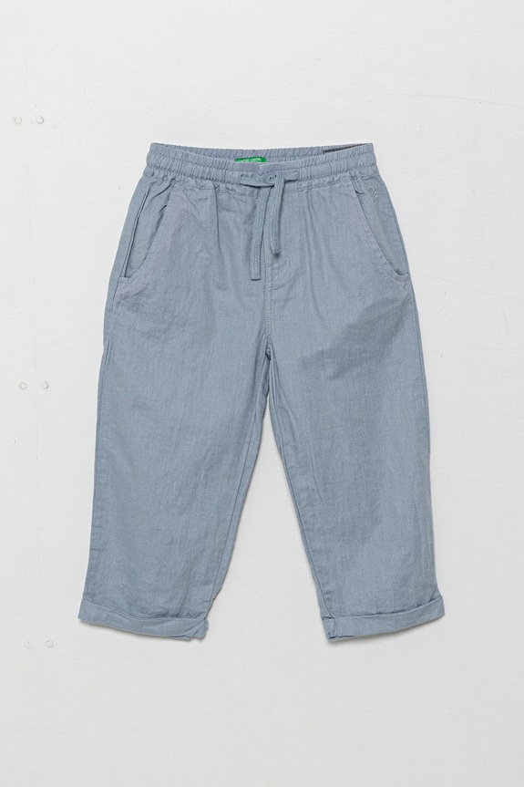 Dětské plátěné kalhoty United Colors of Benetton látka modrá 43WBGF01H.P.Seasonal