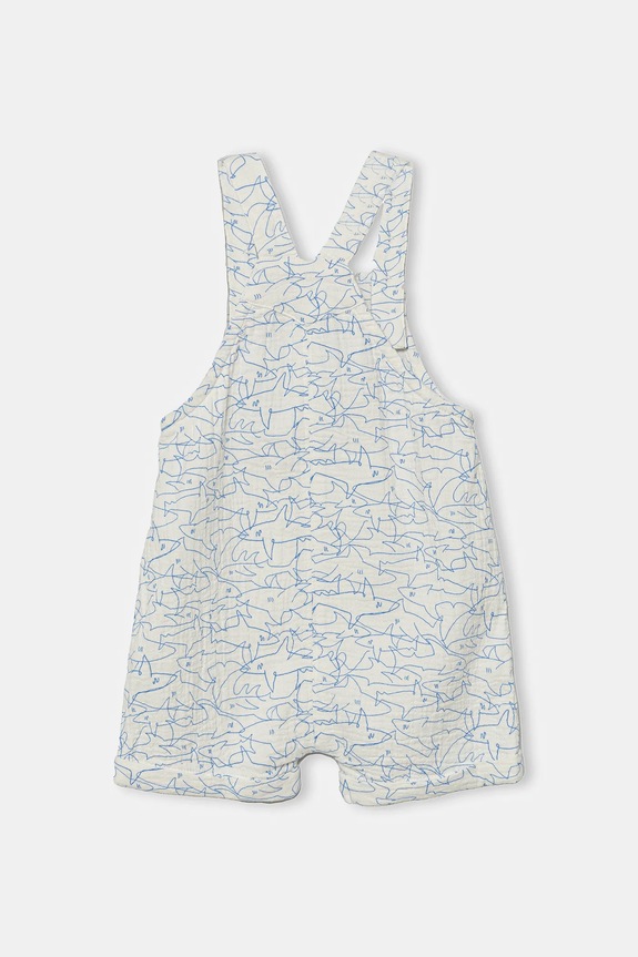 Βρεφικά βαμβακερά φορμάκια United Colors of Benetton 4UZ8AT01H.W.Seasonal μπλε SS25