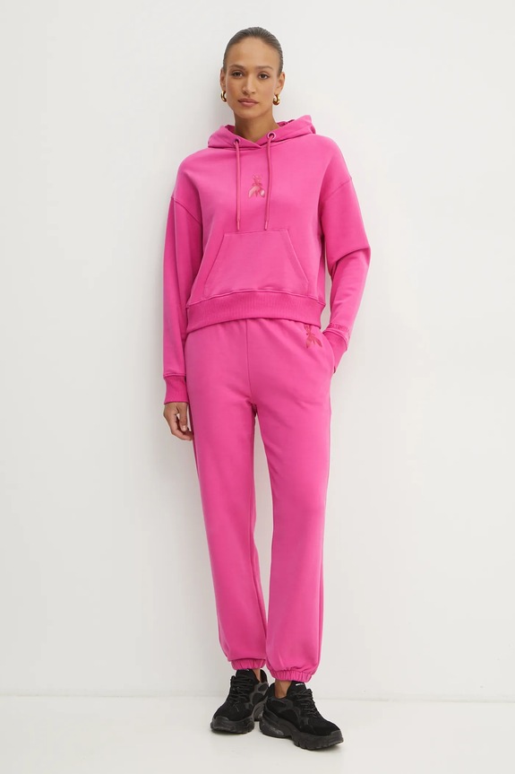 Patrizia Pepe pantaloni de trening din bumbac 8P0687.J079 roz SS25