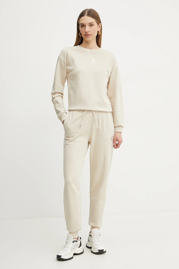 Armani Exchange pantaloni de trening din bumbac XW000319.AF12217 bej SS25