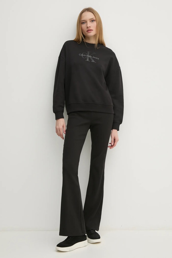 Calvin Klein Jeans nadrág J20J224842 fekete SS25