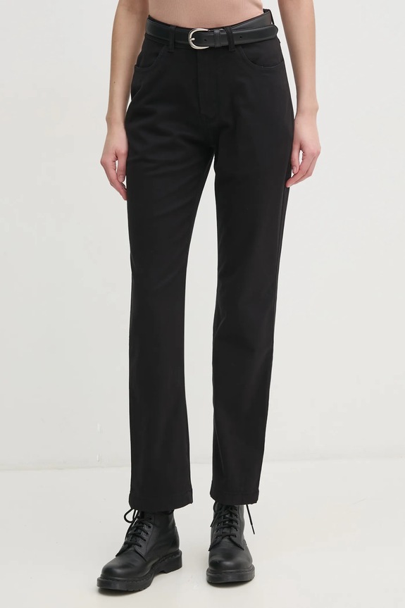 Nohavice Calvin Klein Jeans bavlna čierna J20J224852