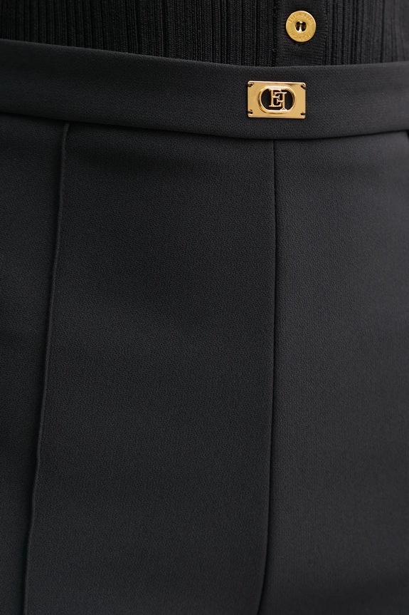 Kalhoty Elisabetta Franchi černá PA07951E2
