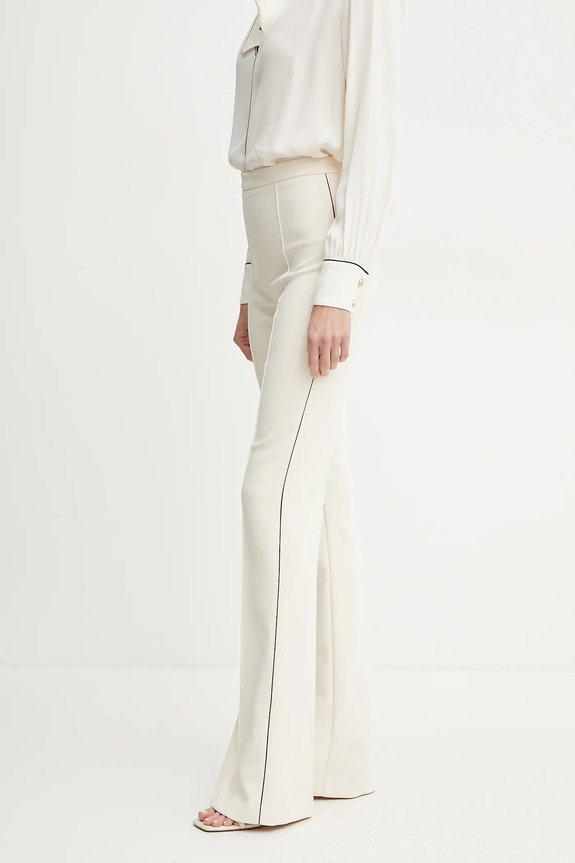 Kalhoty Elisabetta Franchi béžová PA08451E2
