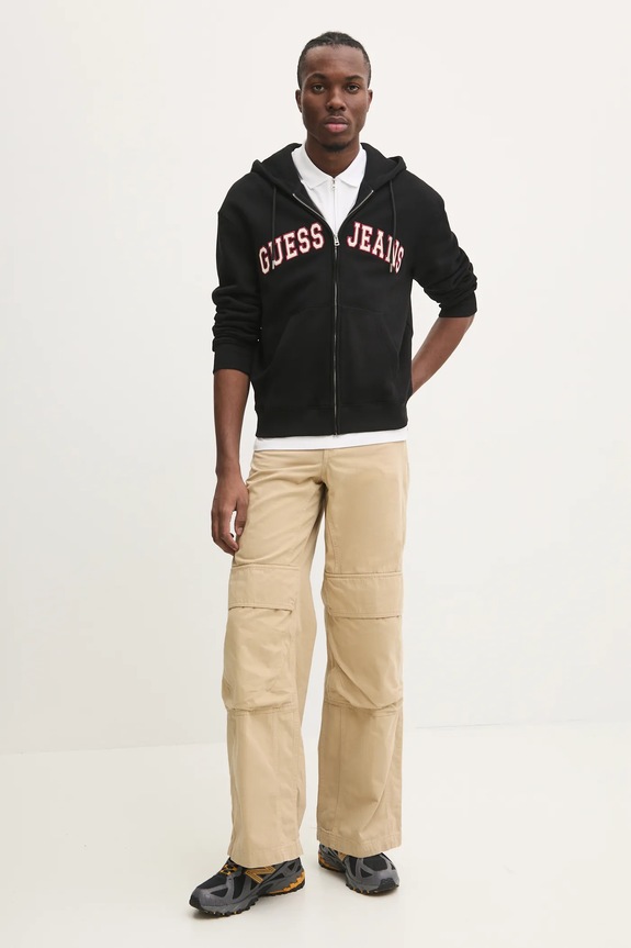 Hugo Blue pantaloni de bumbac 50530833 bej SS25