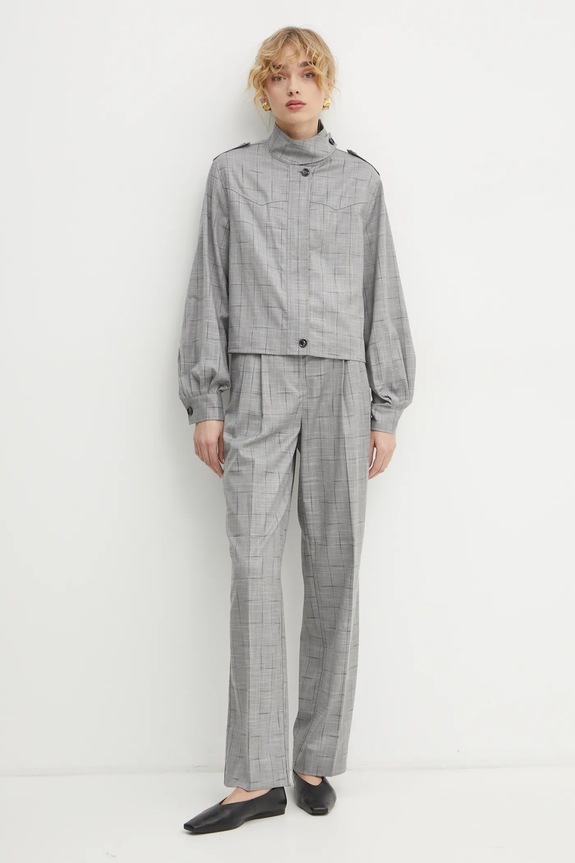 Bruuns Bazaar spodnie BBW4226 szary SS25