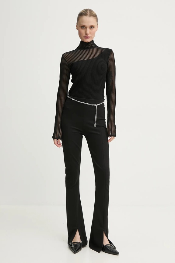 HUGO spodnie 50530455 czarny SS25